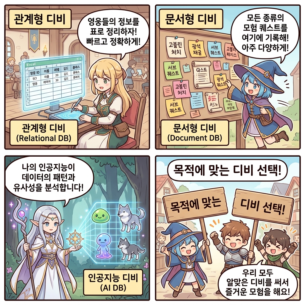 2컷 DB 종류 만화